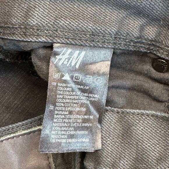 H&M SLIQ Men’s Black Low Waist Slim Leg Jeans - Picture 3 of 8